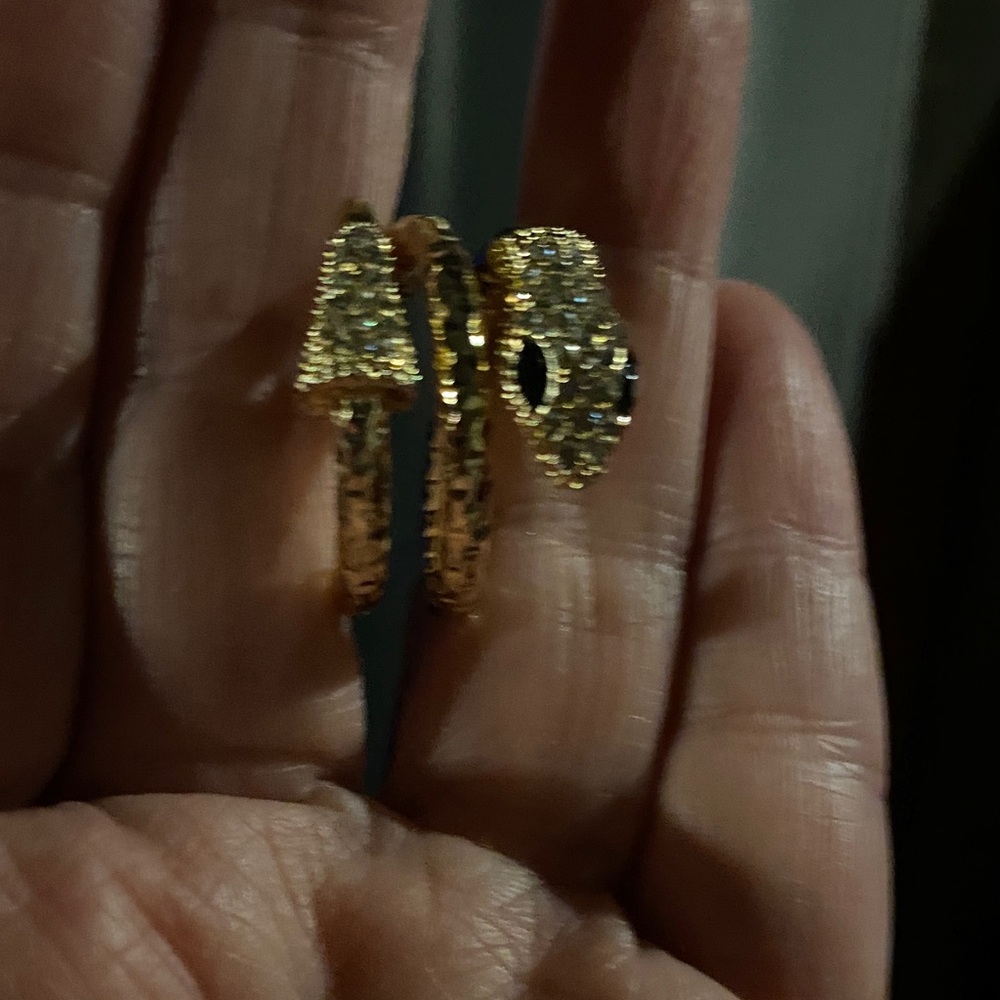 Gold and Black Women's Ring